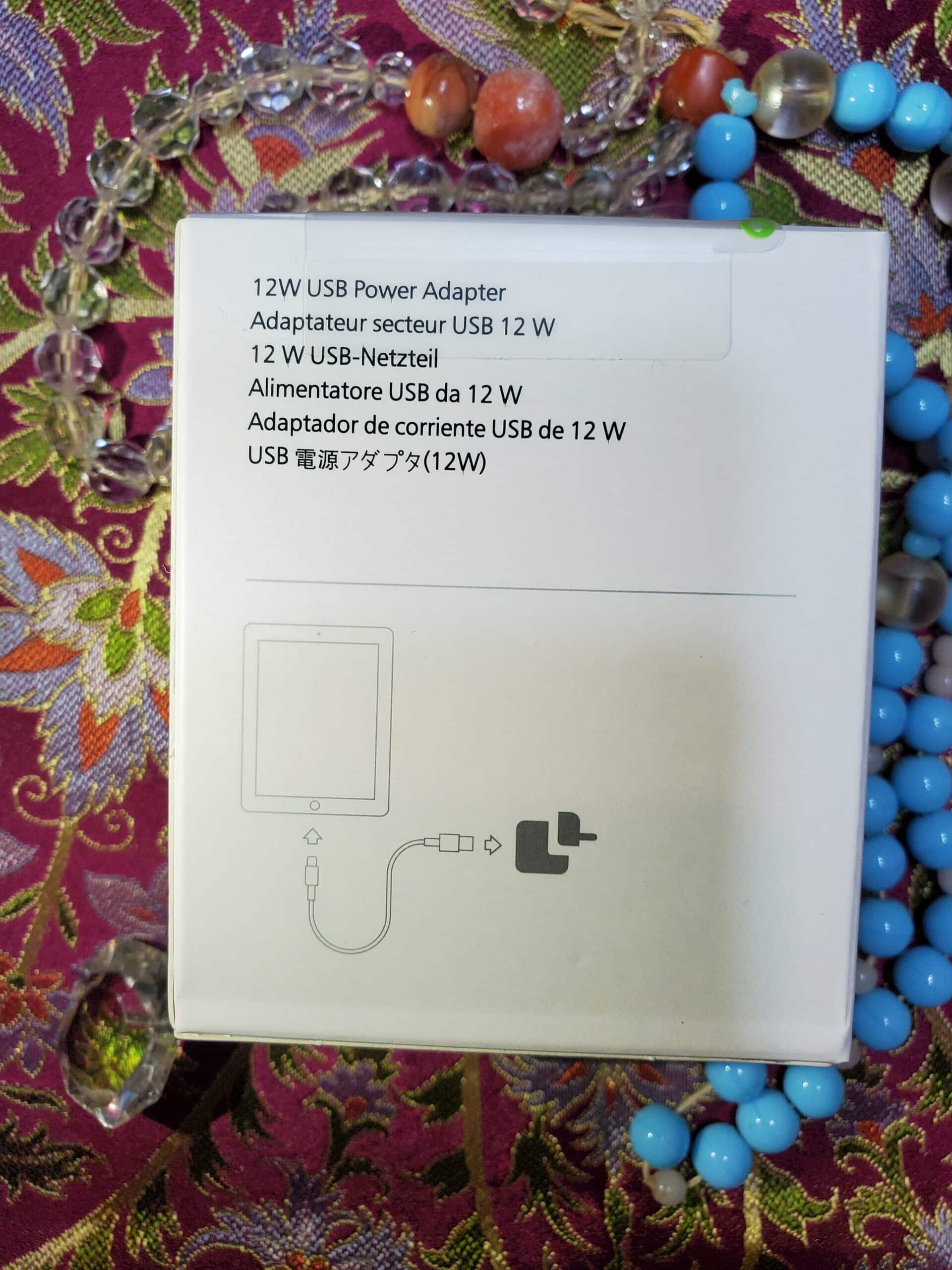 20240923_052926 Apple 12W USB Power Adapter დამტენის ყუთის უკანა მხარე