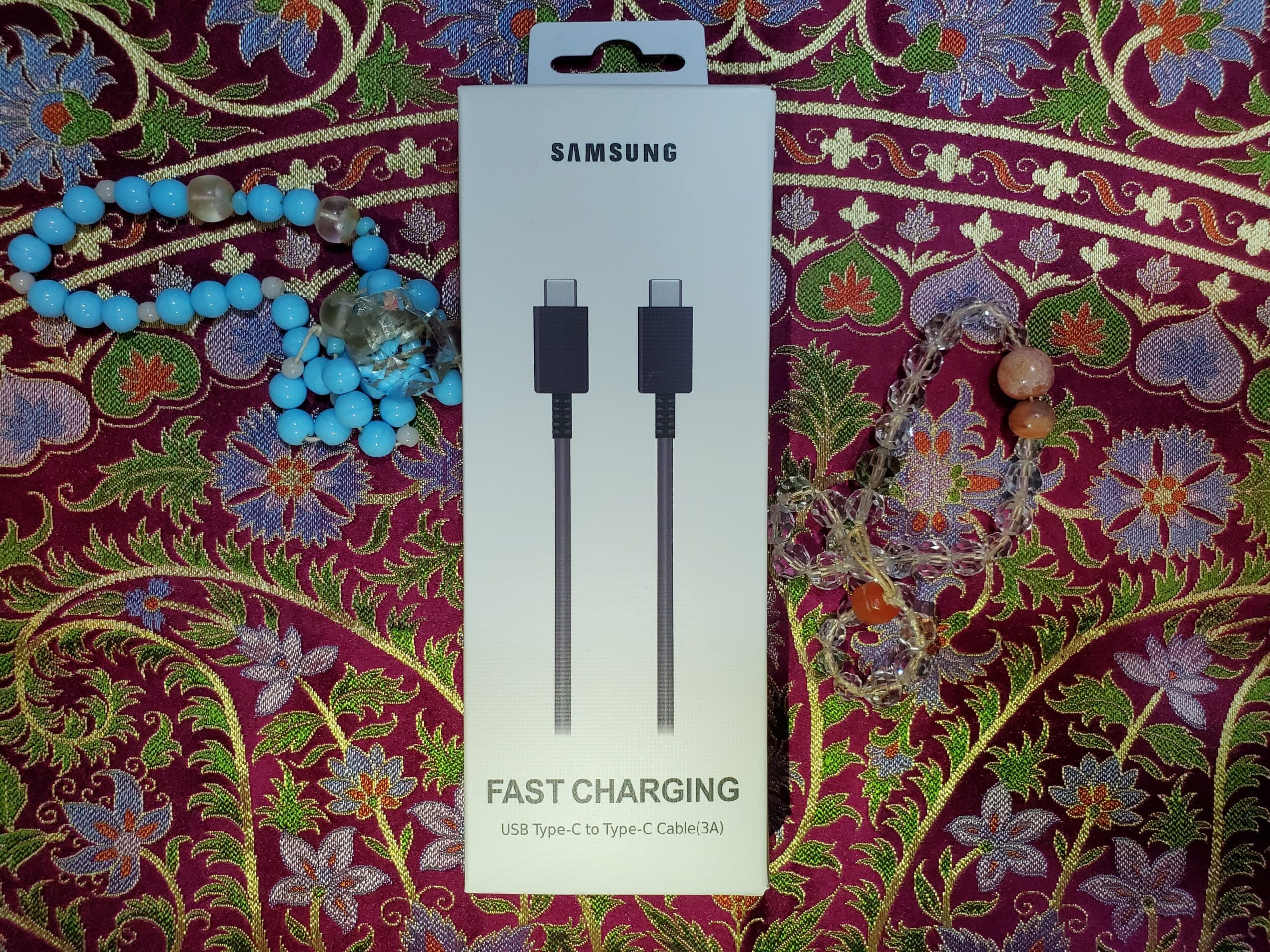 20240926_045303 Samsung USB-C to USB-C Cable 1m - სამსუნგის USB-C კაბელი იგივე Type-C 1მ. ყუთის წინა მხარე