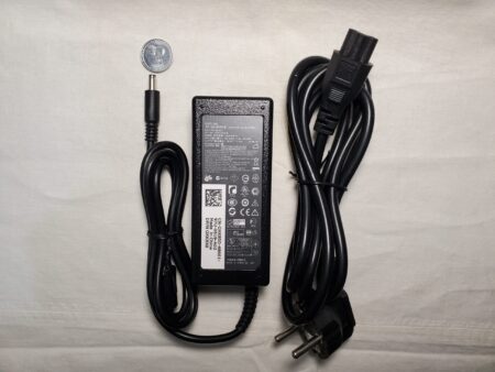 DELL 65 watt charger with power cord 4.5mm 3mm