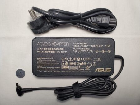 ASUS laptop charger 150w 19.5V - 7.7A 4.5x3.0mm with power cord, front side