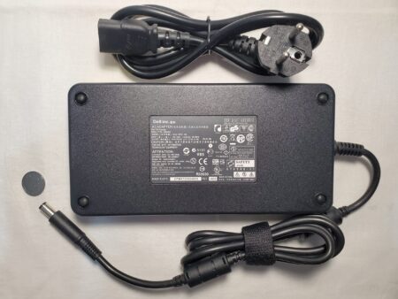 DELL laptop charger 240w 19.5V - 12.3A 7.4x5.0mm with power cord, front side