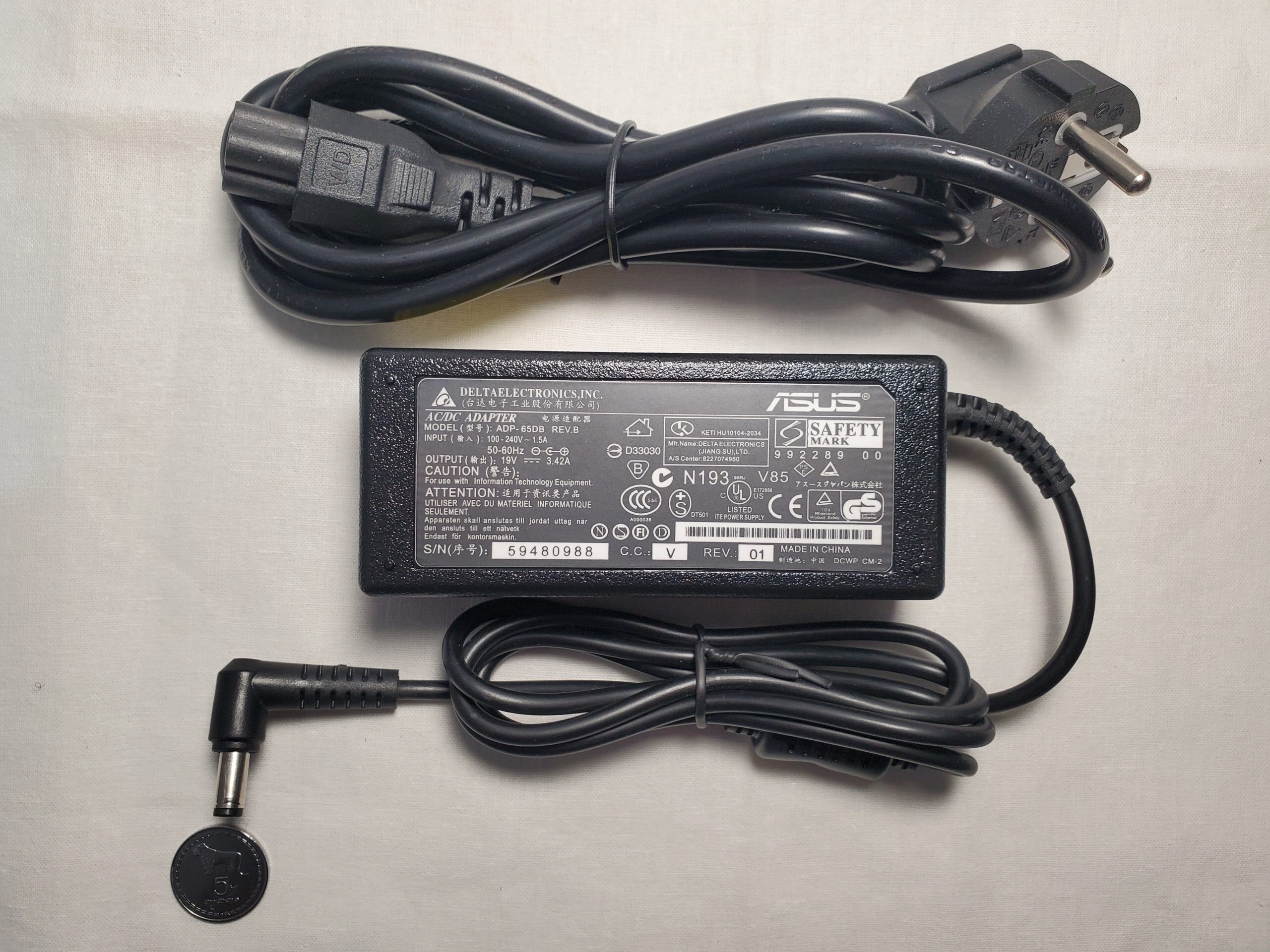 ASUS-Laptop-Charger-65w-19V-3.42A-5.5mm-2.5mm-Laptop-Charger-With-Power-Cable
