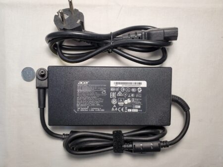 Acer laptop charger 230w 19.5V - 11.8A 5.5x1.7mm with power cord, front side